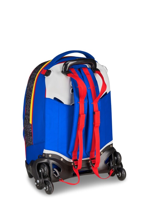 THE HEDGEHOG SPEED Sac &agrave; dos &agrave; roulettes d&eacute;tachable bleu &eacute;lectrique - Sacs &agrave; dos &agrave; roulettes