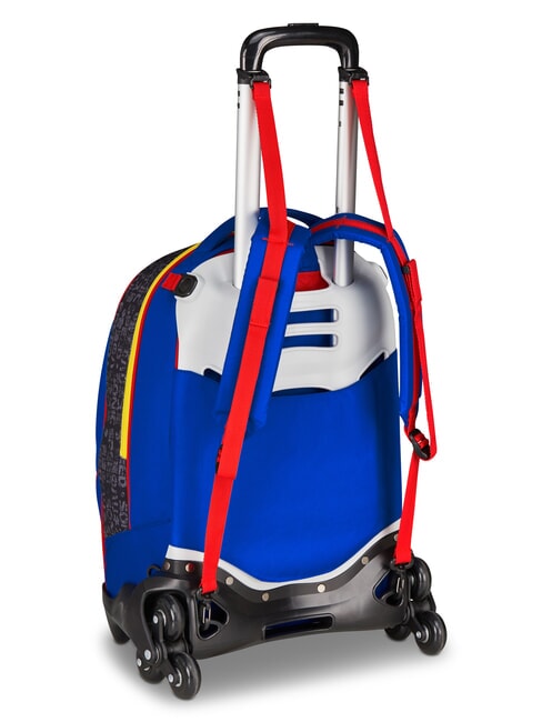 THE HEDGEHOG SPEED Sac &agrave; dos &agrave; roulettes d&eacute;tachable bleu &eacute;lectrique - Sacs &agrave; dos &agrave; roulettes