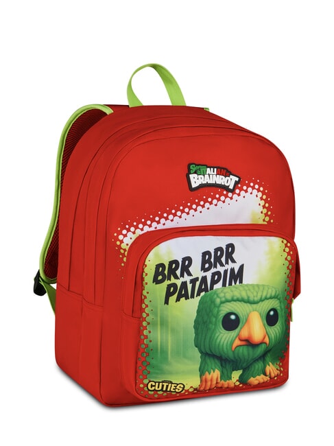 ITALIAN BRAINROT Sac &agrave; dos pour enfants rouge effront&eacute; - Sacs &agrave; dos pour l'&Eacute;cole & les Loisirs