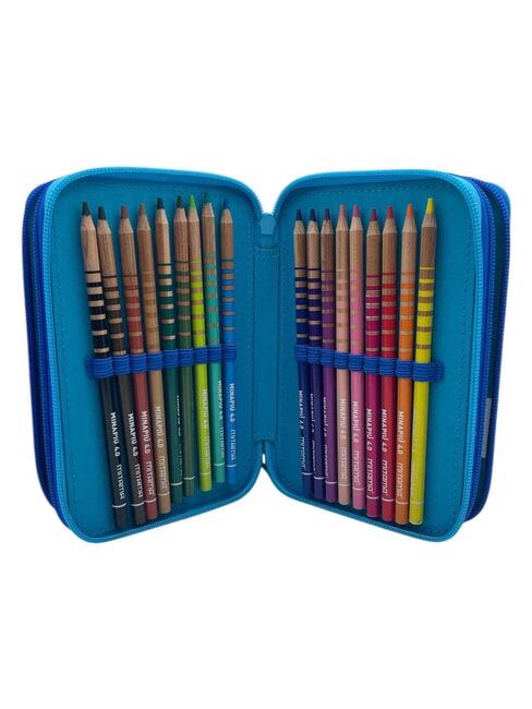 ITALIAN BRAINROT Trousse &agrave; crayons avec kit scolaire bleu &eacute;lectrique - &Eacute;tuis et Accessoires