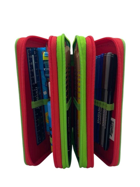 ITALIAN BRAINROT Trousse &agrave; crayons avec kit scolaire rouge effront&eacute; - &Eacute;tuis et Accessoires