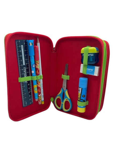 ITALIAN BRAINROT Trousse &agrave; crayons avec kit scolaire rouge effront&eacute; - &Eacute;tuis et Accessoires