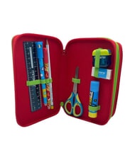 SKIFIDOL ITALIAN BRAINROT Trousse &agrave; crayons avec kit scolaire rouge effront&eacute; - &Eacute;tuis et Accessoires - 3