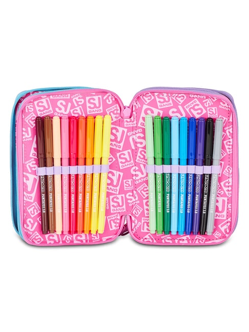 GLOW LED UNICORN GIRL Trousse &agrave; crayons avec kit scolaire lilas doux - &Eacute;tuis et Accessoires