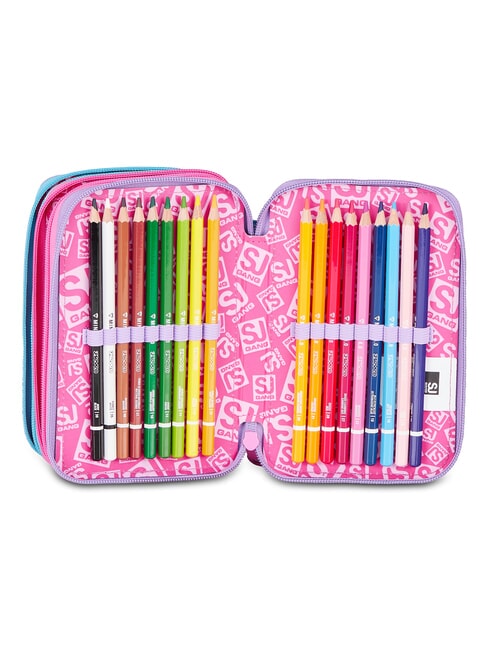 GLOW LED UNICORN GIRL Trousse &agrave; crayons avec kit scolaire lilas doux - &Eacute;tuis et Accessoires