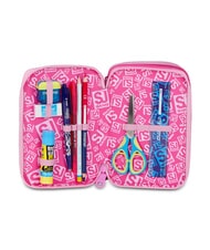 SJGANG HEART BUDDY GIRL Trousse &agrave; crayons avec kit scolaire poup&eacute;e rose - &Eacute;tuis et Accessoires - 3