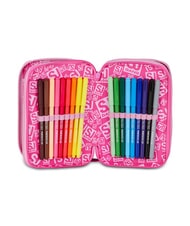 SJGANG HEART BUDDY GIRL Trousse &agrave; crayons avec kit scolaire poup&eacute;e rose - &Eacute;tuis et Accessoires - 4