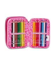 SJGANG HEART BUDDY GIRL Trousse &agrave; crayons avec kit scolaire poup&eacute;e rose - &Eacute;tuis et Accessoires - 5