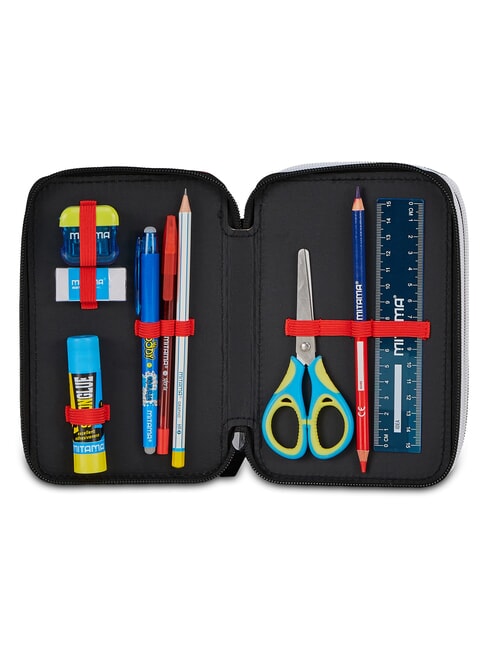 EST.1899 Trousse &agrave; crayons avec kit scolaire Milan Rouge - &Eacute;tuis et Accessoires