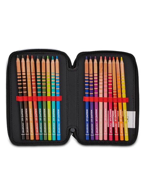 EST.1899 Trousse &agrave; crayons avec kit scolaire Milan Rouge - &Eacute;tuis et Accessoires