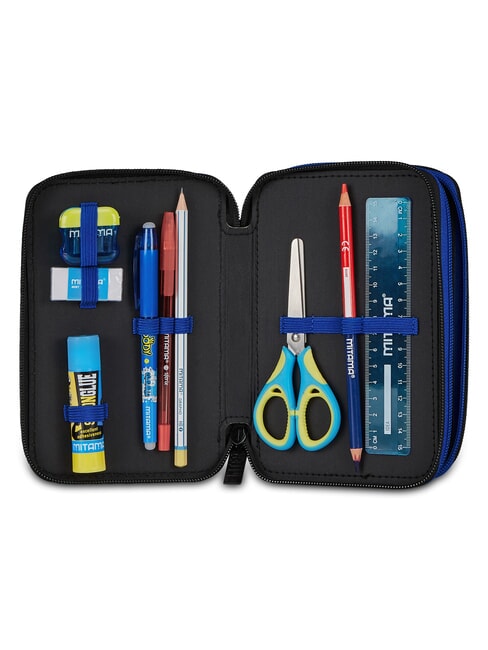 OUR DESTINY Trousse &agrave; crayons avec kit scolaire bleu &eacute;lectrique - &Eacute;tuis et Accessoires