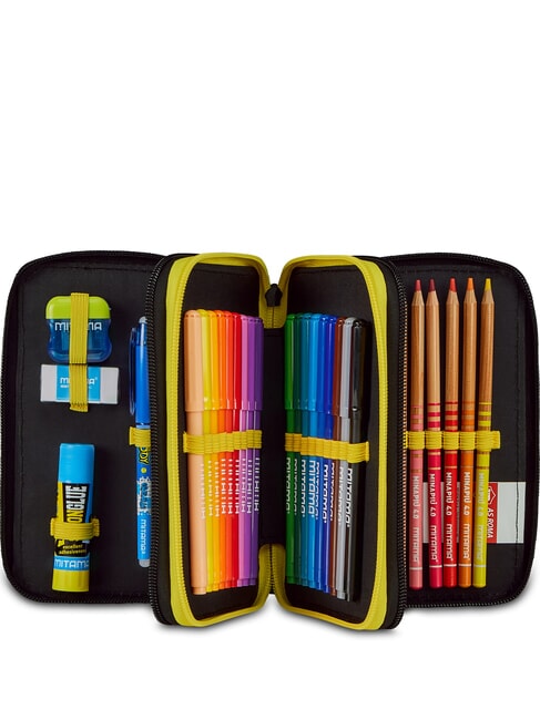 LUPETTO SCHOOL Trousse &agrave; crayons avec kit scolaire rouge romain - &Eacute;tuis et Accessoires