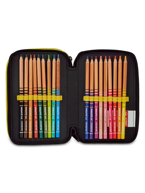 LUPETTO SCHOOL Trousse &agrave; crayons avec kit scolaire rouge romain - &Eacute;tuis et Accessoires