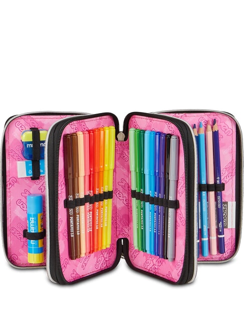 MADE OF STARS Trousse &agrave; crayons avec kit scolaire Noir - &Eacute;tuis et Accessoires