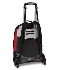 ROMA LUPETTO SCHOOL Sac &agrave; dos trolley &agrave; trois roues rouge romain - Sacs &agrave; dos &agrave; roulettes - 3