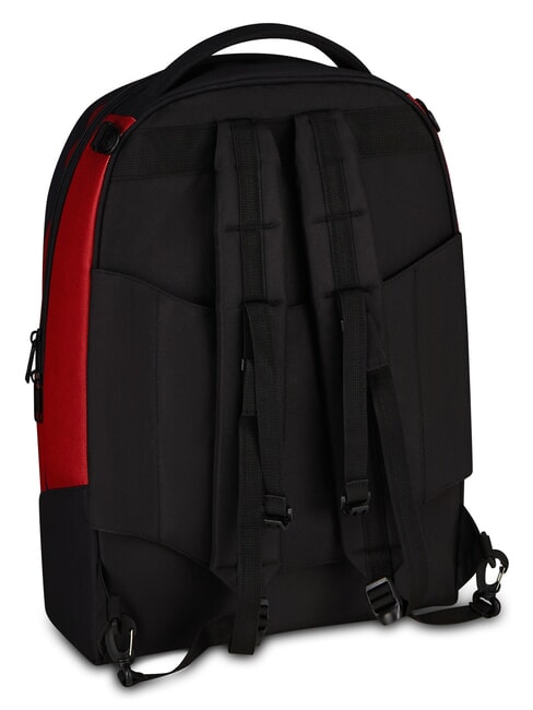 LUPETTO SCHOOL Sac &agrave; dos trolley &agrave; trois roues rouge romain - Sacs &agrave; dos &agrave; roulettes