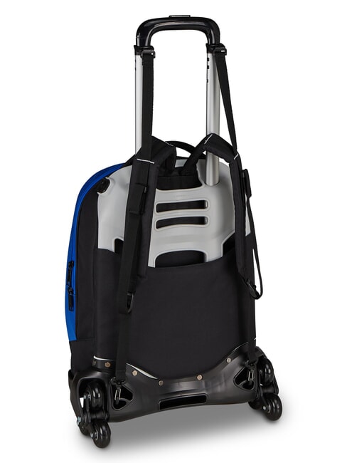 OUR DESTINY Sac &agrave; dos &agrave; roulettes d&eacute;tachable bleu &eacute;lectrique - Sacs &agrave; dos &agrave; roulettes