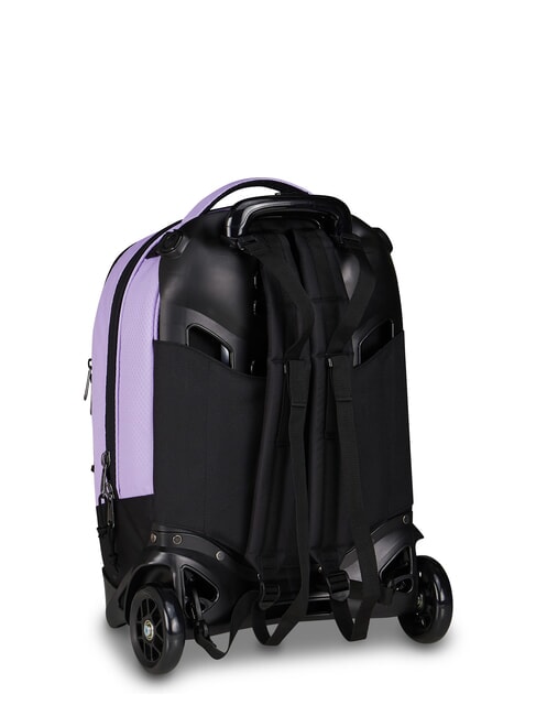 PLUS GRS LED Sac &agrave; dos trolley pour ordinateur portable 14" lilas - Sacs &agrave; dos &agrave; roulettes