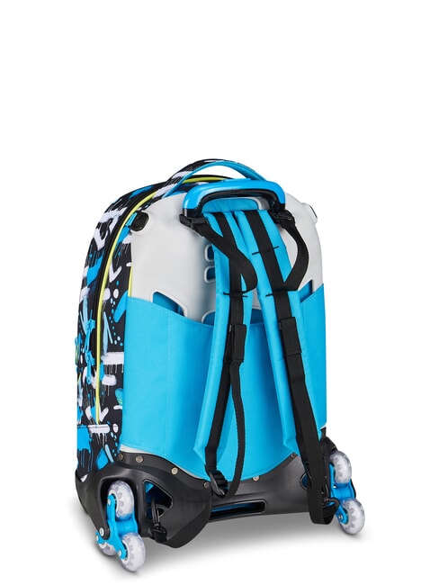 METAL DRAGON BOY Sac &agrave; dos &agrave; roulettes d&eacute;tachable bleu jacinthe turquoise - Sacs &agrave; dos &agrave; roulettes