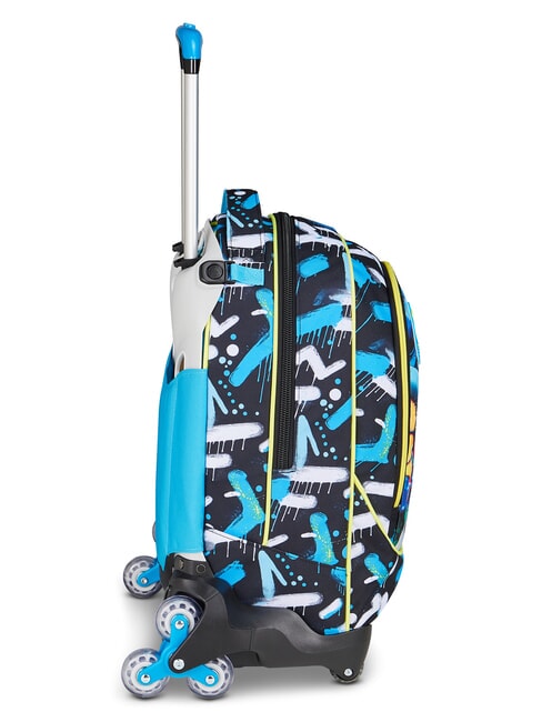 METAL DRAGON BOY Sac &agrave; dos &agrave; roulettes d&eacute;tachable bleu jacinthe turquoise - Sacs &agrave; dos &agrave; roulettes