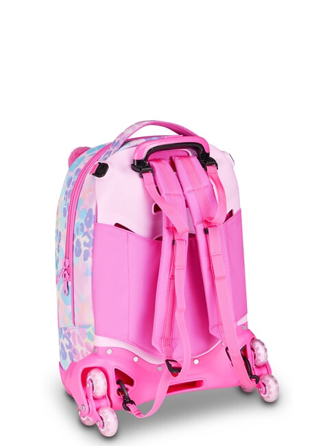 HEART BUDDY GIRL Sac &agrave; dos &agrave; roulettes d&eacute;tachable poup&eacute;e rose - Sacs &agrave; dos &agrave; roulettes