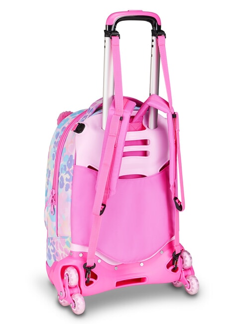 HEART BUDDY GIRL Sac &agrave; dos &agrave; roulettes d&eacute;tachable poup&eacute;e rose - Sacs &agrave; dos &agrave; roulettes