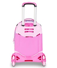 SJGANG HEART BUDDY GIRL Sac &agrave; dos &agrave; roulettes d&eacute;tachable poup&eacute;e rose - Sacs &agrave; dos &agrave; roulettes - 4