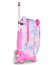SJGANG HEART BUDDY GIRL Sac &agrave; dos &agrave; roulettes d&eacute;tachable poup&eacute;e rose - Sacs &agrave; dos &agrave; roulettes - 5