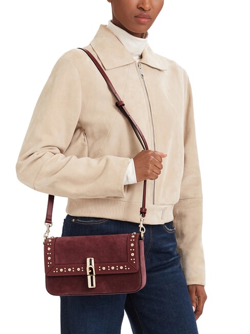 IRIDE sac bandouli&egrave;re tons de pomme rouge - Sacs pour Femme