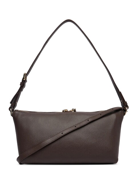 DEBBY Sac bandouli&egrave;re en cuir chocolat - Sacs pour Femme