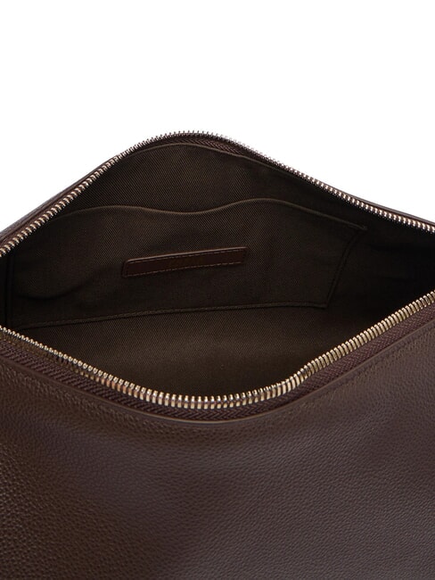DEBBY Sac bandouli&egrave;re en cuir chocolat - Sacs pour Femme