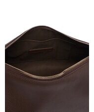FURLA DEBBY Sac bandouli&egrave;re en cuir chocolat - Sacs pour Femme - 4