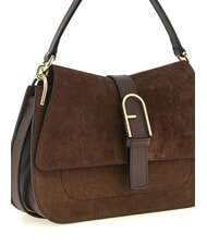 FURLA FLOW Sac &agrave; main avec bandouli&egrave;re tons chocolat - Sacs pour Femme - 3