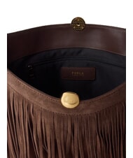 FURLA SFERA SOFT sac bandouli&egrave;re tons chocolat - Sacs pour Femme - 4