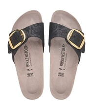 BIRKENSTOCK MADRID BIG BUCKLE sandales &agrave; une seule bride python noir - Chaussures Femme - 3