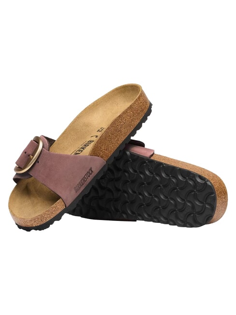 MADRID BIG BUCKLE sandales en cuir poivre - Chaussures Femme