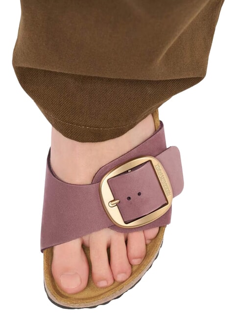 MADRID BIG BUCKLE sandales en cuir poivre - Chaussures Femme