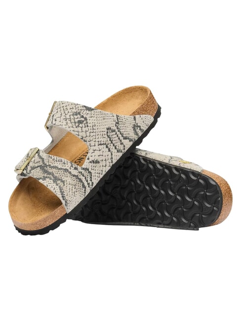 ARIZONA sandales en cuir hu&icirc;tre serpent - Chaussures Femme
