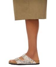 BIRKENSTOCK ARIZONA sandales en cuir hu&icirc;tre serpent - Chaussures Femme - 6