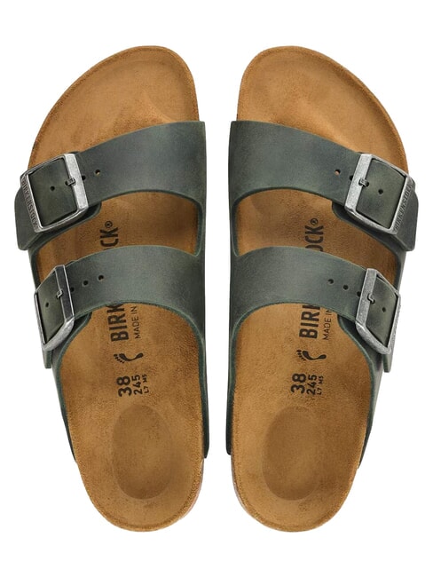 ARIZONA Sandales en cuir huil&eacute; thym - Chaussures Homme