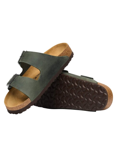 ARIZONA Sandales en cuir huil&eacute; thym - Chaussures Homme