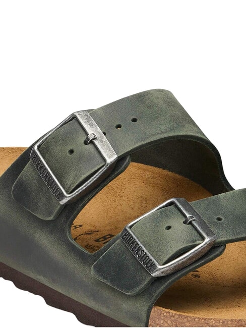 ARIZONA Sandales en cuir huil&eacute; thym - Chaussures Homme