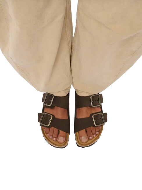 ARIZONA WB sandales en cuir mocca - Chaussures Homme