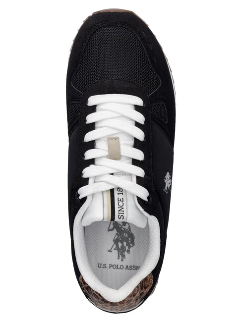 TYLERI Baskets pour femmes l&eacute;opard noir - Chaussures Femme