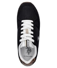 U.S. POLO ASSN. TYLERI Baskets pour femmes l&eacute;opard noir - Chaussures Femme - 4