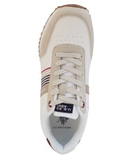 U.S. POLO ASSN. XIRIO Baskets blanc cass&eacute;-rouge - Chaussures Homme - 3
