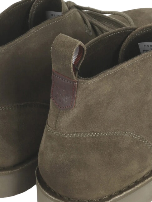 MUST chaussures en cuir su&eacute;d&eacute; vert lierre - Chaussures Homme