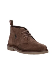 U.S. POLO ASSN. MUST chaussures en cuir su&eacute;d&eacute; brun chocolat - Chaussures Homme - 2