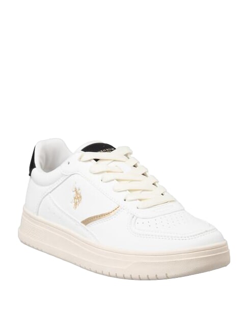KOSMO Baskets pour femmes or blanc clair - Chaussures Femme