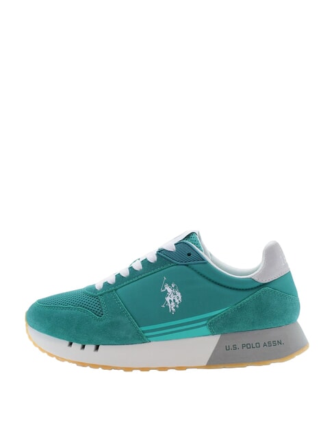 JAKE Baskets en cuir mixte bayou vert - Chaussures Homme